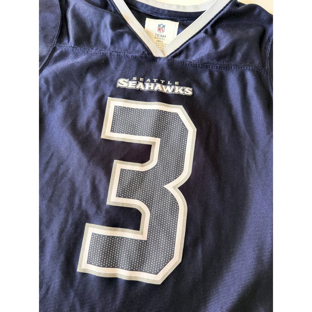 Seattle Seahawks Girls NFL Jersey #3 - Youth Fan Top - Picture 3 of 6